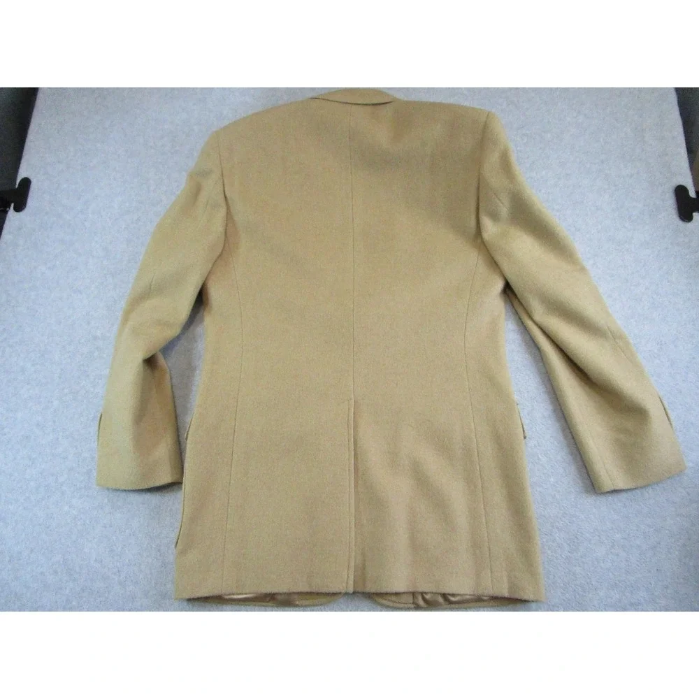 Brooks Brothers Blazer Mens 39 Long Camel Hair Tan Gold Sport Coat Jacket Luxury